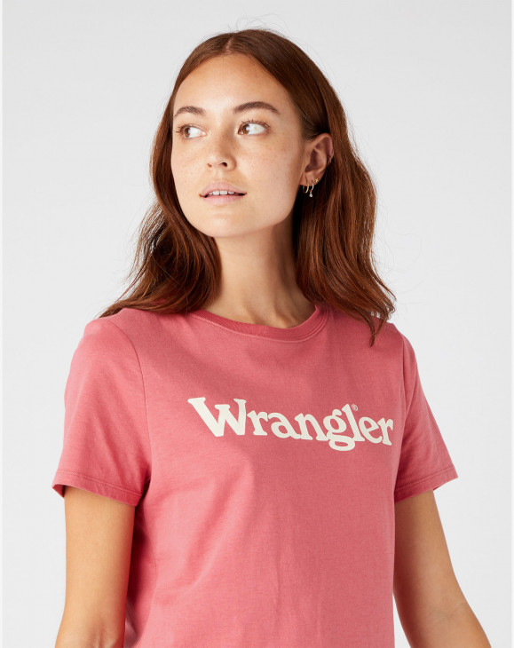 detail Dámské tričko s krátkým rukávem Wrangler REGULAR TEE HOLLY BERRY