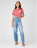 náhled Dámské tričko s krátkým rukávem Wrangler REGULAR TEE HOLLY BERRY