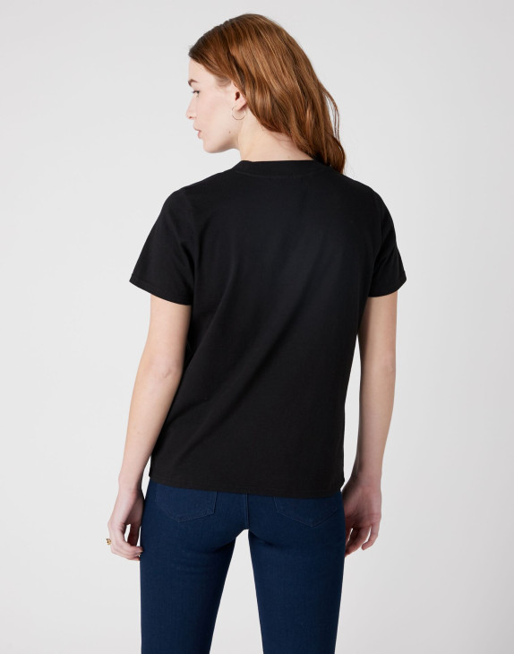 detail HIGH RIB REGULAR TEE BLACK