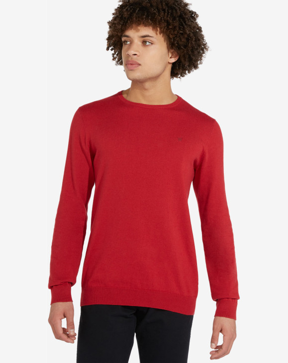 detail CREWNECK KNIT RED