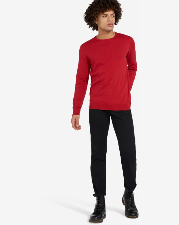 detail CREWNECK KNIT RED