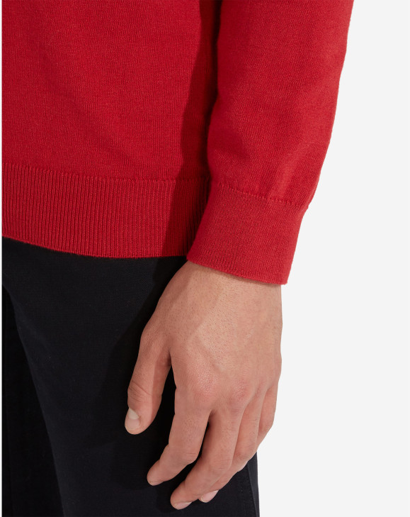 detail CREWNECK KNIT RED