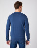 náhled Pánský svetr Wrangler CREW KNIT DARK DENIM modrý