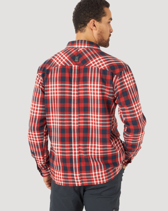 detail Pánská košile Wrangler LS RECYCL FLANNEL SH DARK RED