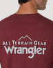 náhled Pánské tričko s krátkým rukávem Wrangler LOGO TEE BURGUNDY